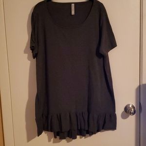 Zenana Premium ruffle hem tunic